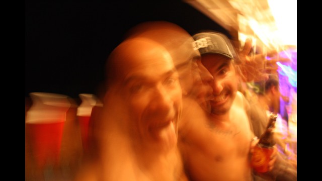 blurred drinking night